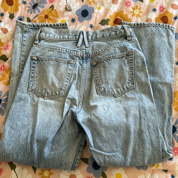 Slvrlake London Ankle Jeans Sz 27 Broken Hearts Wash Distressed EUC Straight Leg - Picture 9 of 10